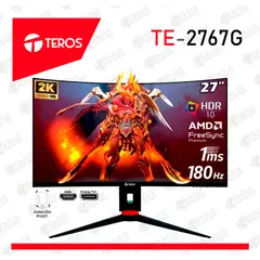 TEROS GAMING - MONITOR TEROS 27 2K CURVO QHD VA 180HZ 1MS DP HDMI