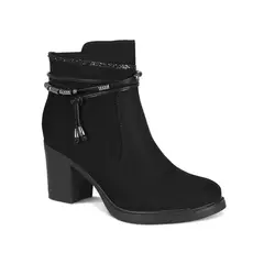 STHEF - Botin Casual con taco Mujer 7637 NEGRO-STHEF
