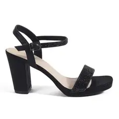 STHEF - Sandalias de Vestir Mujer 7501 NEGRO-STHEF