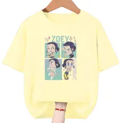 GENERICO - Polos Algodon Zoey Kpop Guerreras Demon Hunters - Tallas 6 hasta XL