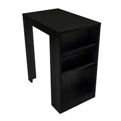 FMFURNITURE - Mesa De Bar Con Espacio Para Botellas Fm-167N 1053x91x58 Cm Negro