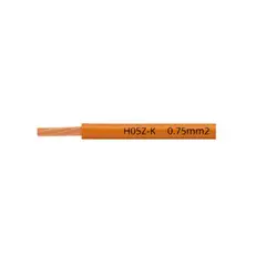 LAPP - Cable H05Z-K 90°C 300500V 075mm2 libre de halógeno naranja rollox100m