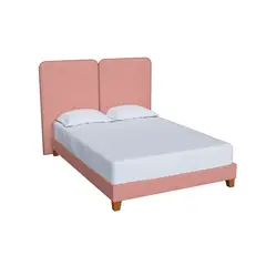 MUEBLES MACRUMO - Cama tapizada Oryen Rosado 2plz