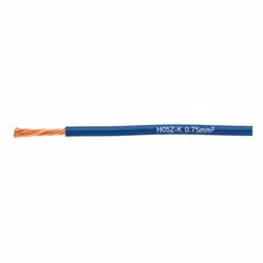 LAPP - Cable H05Z-K 90°C 300/500V 1 x 0,75 mm2 libre de halógeno Azul Oscuro (rollo x 100 mts)