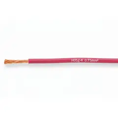 LAPP - Cable H05Z-K 90°C 300/500V 1 x 0,75 mm2 libre halógeno Rosado (rollo x 100mts)