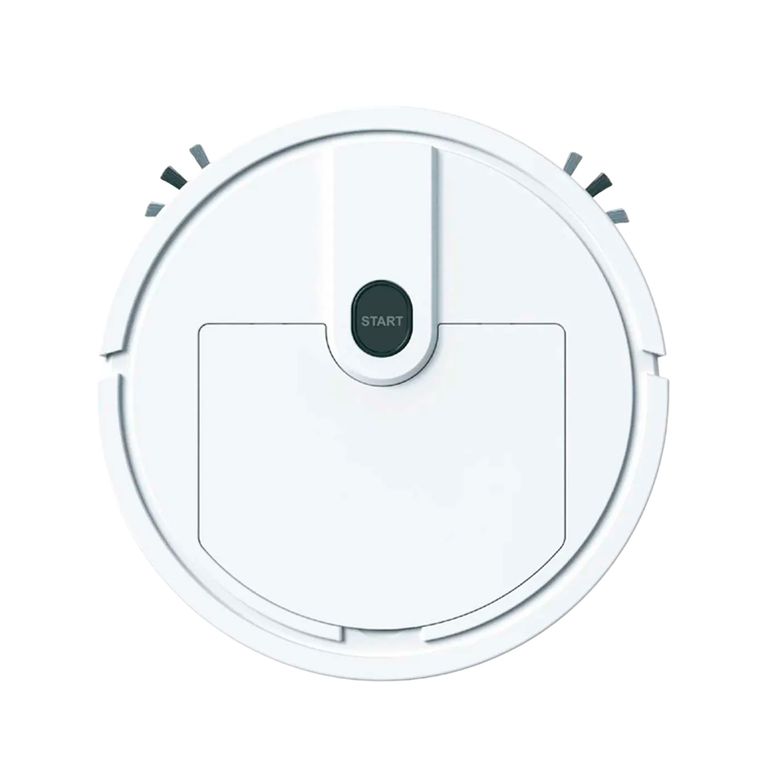 Mini Aspiradora Robot Barredor Usb Hogar Oficina Blanco