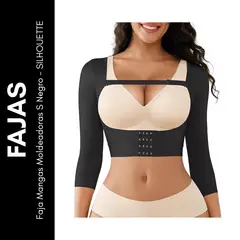 GENERICO - Faja Mangas Moldeadoras S Negro - SILHOUETTE