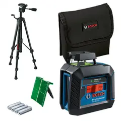BOSCH - Nivel Láser Verde 10 Metros GLL 2-20 G + Trípode BT 150