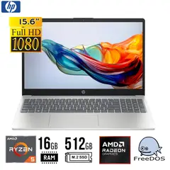 HP - LAPTOP 15-fc0256la 15.6" FHD AMD Ryzen 5 7520U 16GB 512GB SSD FREEDOS