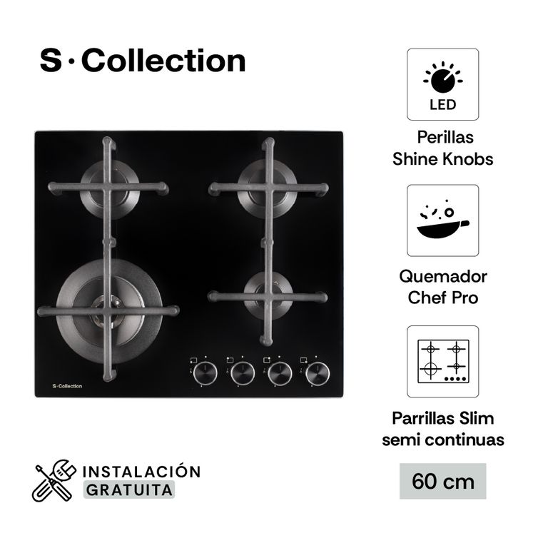 Encimera Scollection Pureblack Smart Connected 60