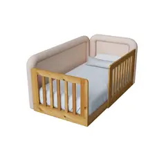 MUEBLES MACRUMO - Cama tapizada Tavos Beige King