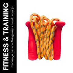 GENERICO - Saltasoga Nacional Mango rojo + cuerda naranja