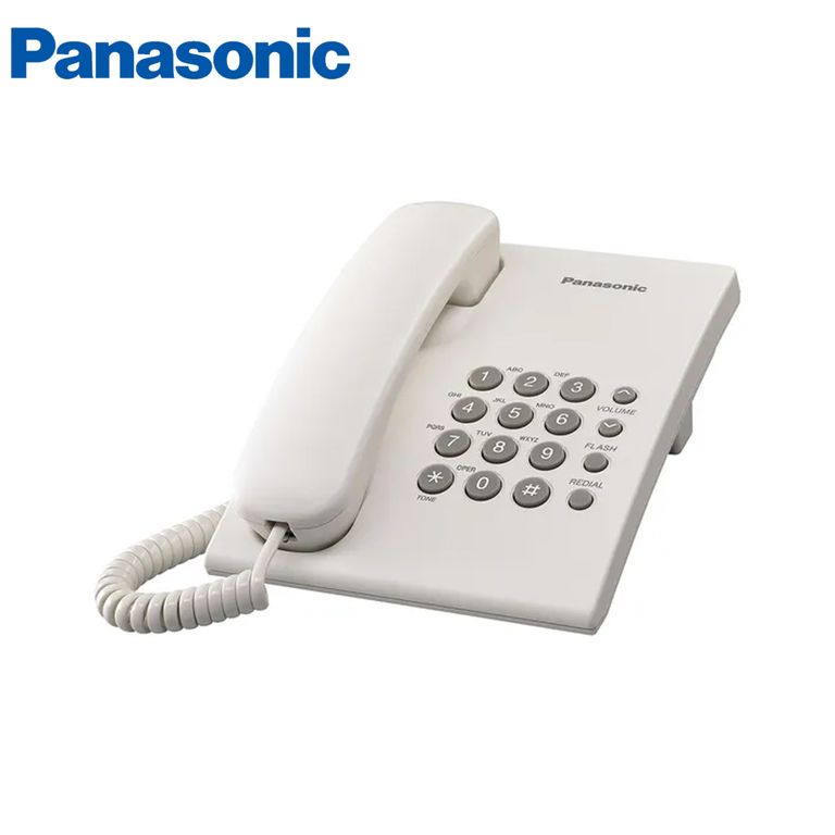 TELÉFONO FIJO ALÁMBRICO BLANCO KX-TS500LXW