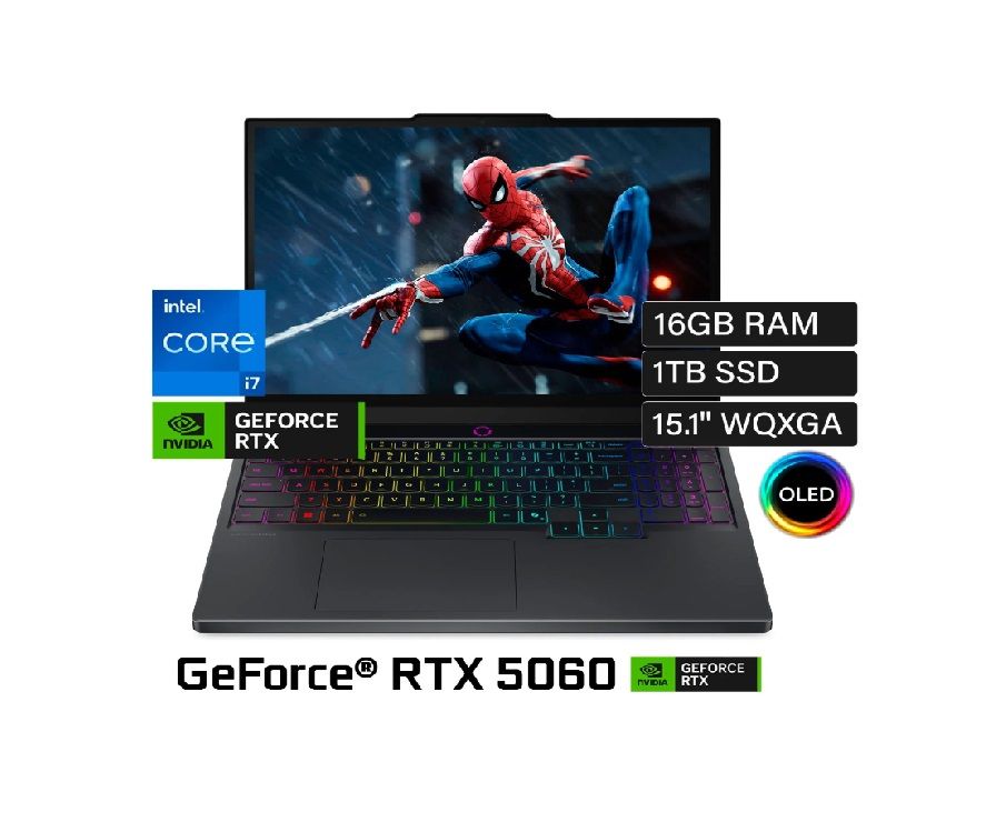 LEGION 5 15IRX10 INTEL COREI7-14700HX 16GB 1TB SSD 8GB VIDEO RTX 5060 15" WQXGA OLED WIN 11