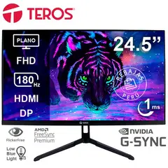 TEROS - Monitor TE-2475G 25 FHD VA 180Hz 1ms Gaming HDMI DP USB Negro