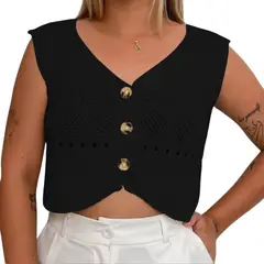 GENERICO - Sueter Mujer Hilo Tacto 352G-15 Color Negro