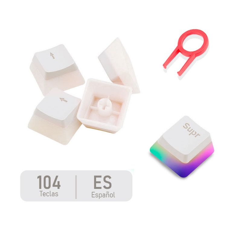 Keycaps Teclas SCARAB Blanco Español Latam A130W-SP