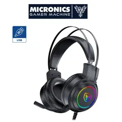 MICRONICS - Audifonos Gamer AVANTY MIC HG801R LED CMICRO USB