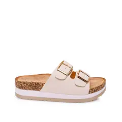 ADV - Sandalia Slide Casual ANA-2521 Hueso
