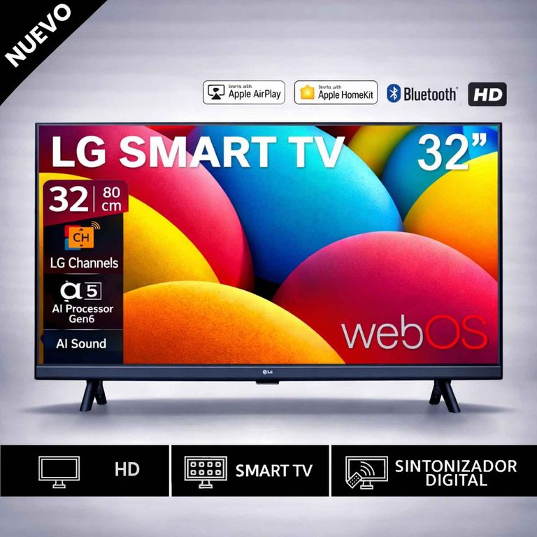 Televisor Smart TV 32 HD 32LR600BPSC con webOS y AI ThinQ