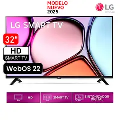 LG - Televisor Smart TV 32 HD 32LR600BPSC con webOS y AI ThinQ