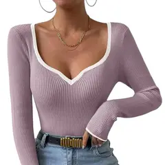 GENERICO - Polo Mujer Cuello Corazon Manga 373G Meg-22 Color Rosado