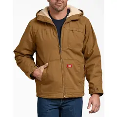 DICKIES - Chaqueta con capucha y forro de sherpa