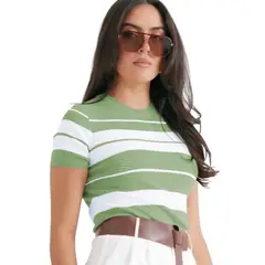 GENERICO - Polo Mujer Hilo New Ecoshoping 359G-17 Color Olivo