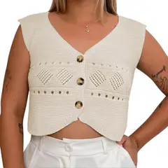 GENERICO - Sueter Mujer Hilo Tacto 352G-15 Color Hueso