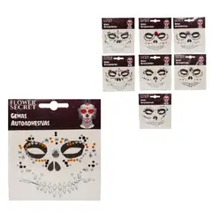 FLOWER SECRET - Gemas Faciales Autoadhesivas Pack de 8 Modelos