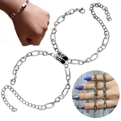 NO LOGO - Pulsera Para Parejas De Acero Inoxidable