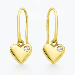 GENERICO - Set de Aretes + Collar relicario de Corazón