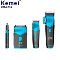 KEMEI - Cortadora De Pelo Inalámbrica KM-8534 4 En 1