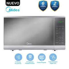 MIDEA - Horno Microondas 20L Silver MMDF07S2MG