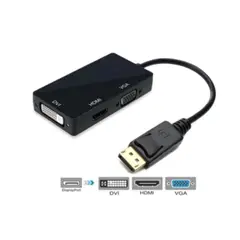 GENERICO - Convertidor Adaptador 3 en 1 Displayport A Hdmi Vga Dvi