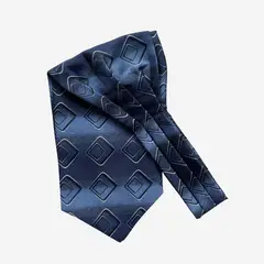 KAST PE - Bufanda Corbata Hugo de seda para hombre - Azul