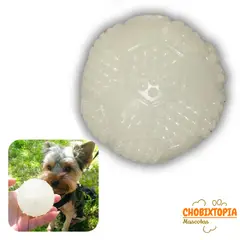 GENERICO - PELOTA FLUORESCENTE SONORA DE ENTRENAMIENTO p-PERROS 6 cm