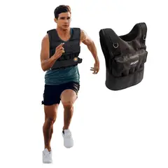 ALPHA GYM - Chaleco lastrado de 10kg peso regulable nac Calisten Card