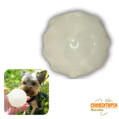 GENERICO - PELOTA FLUORESCENTE SONORA DE ENTRENAMIENTO p-PERROS 5 cm