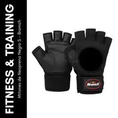 GENERICO - Mitones de Neopreno Negro S - Bramch