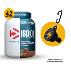 DYMATIZE - ISO100 3LB CHOCOLATE GOURMET + PORTASUPLEMENTOS PROTEÍNA HIDROLIZADA