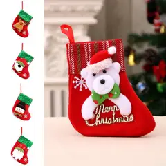 GENERICO - Paquete de 12 Mini Botas Navideños Decorativos