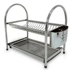 GENERICO - Escurridor de Platos de Acero Inoxidable