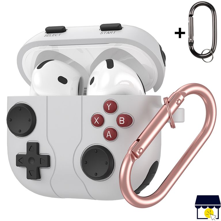 Case funda de silicona para Airpods 4 Gen - Gris Rojo