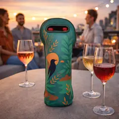 KING PENGUIN - Wine Bag Stay Real Porta Botella Neopreno Aislante