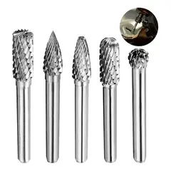 INGCO TOOLS - Juego De Fresas Rotativas 5pzas Ingco 6mm Limas Brocas Pule