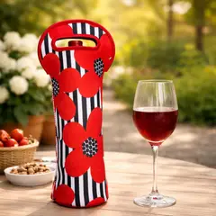 KING PENGUIN - Wine Bag Red Mood Porta Botella Neopreno Aislante