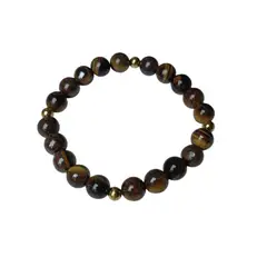 GENERICO - Pulsera Ojo De Tigre Piedras Naturales