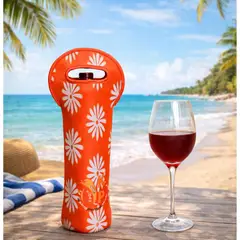 KING PENGUIN - Wine Bag Positive Vibes Porta Botella Neopreno Aislante