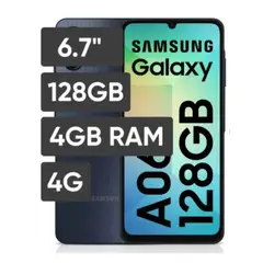 SAMSUNG - Smartphone Galaxy A06 4GB RAM 128GB - Negro